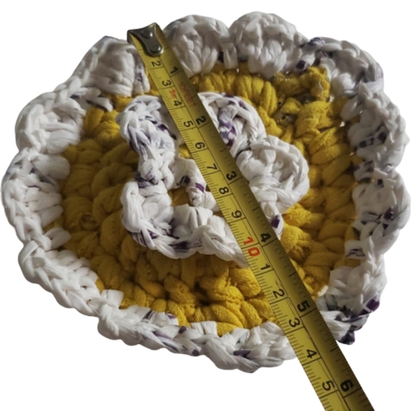 Recycled Crochet Plarn Upcycled Nylon Dish Scrubby - Picture 5 of 6